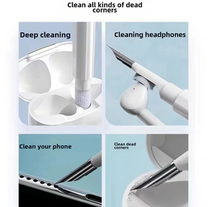 Herramienta de limpieza de auriculares <span class=keywords><strong>2</strong></span> en 1 para Airpods Pro 3 <span class=keywords><strong>2</strong></span> <span class=keywords><strong>Xiaomi</strong></span> <span class=keywords><strong>Airdots</strong></span> Earbuds Case Cleaner Kit Brush Pen para <span class=keywords><strong>Air</strong></span> Pods - Product Image 5