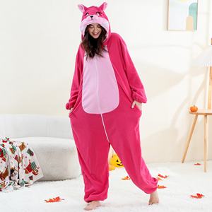 Michley OEM ODM 핫 세일 숲 동물 성인 열 Onesie-분리형 후드 350GSM 양털 (대량 할인) - Product Image 6