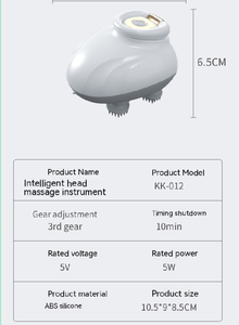 Portable Rechargeable <strong>Electric</strong> <strong>Head</strong> <strong>Massager</strong> Smart Multifunctional Scalp Treatment Device Massage Products - Product Image 3