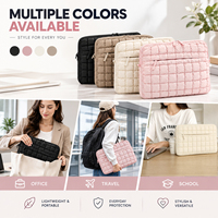 Housse pour ordinateur portable de 14 pouces, protection antichoc, grande capacité, housse pour ordinateur portable matelassée avec poche pour le bureau, les voyages, l'école, vente en gros