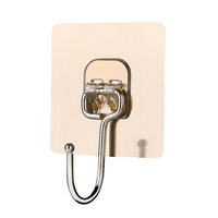 Gancho Adhesivo Grande de Carga Pesada, Color Negro Mate, Sin Perforaciones, Sin Rastro, para Colgar en la Pared, para Utensilios de Cocina, Herramientas, Fijación de Estantes