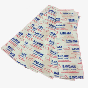 Tiras Adhesivas de Tela No Tejida, Material de Sutura Médica Estéril, Una Hoja con 5 Parches, Pegamento Acrílico, Certificado CE - Product Image 1