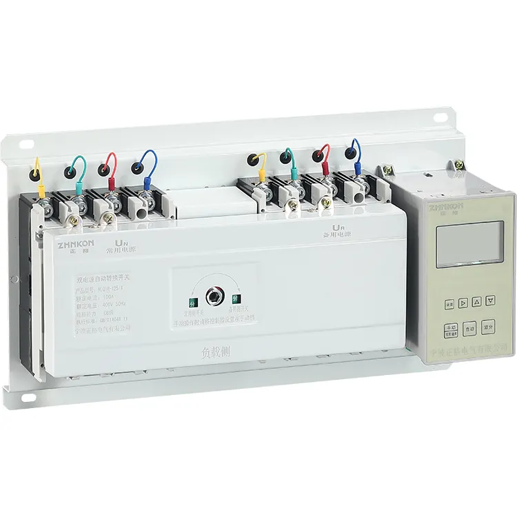 IP30 Continuously Power Supply 6kV Rated Impluse Withstand Voltage 3p 4p Dual Power Automatic Transfer Switch For Solar Power