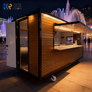 Restaurant <span class=keywords><strong>mobile</strong></span> en conteneur à vendre Conteneur de restauration rapide préfabriqué Café avec cuisine Afrique - Product Image 1
