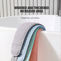 Sangle de gommage dorsale double face style nordique personnalisée, couleur unie, serviette de bain facile à mousser, exfoliante, pour le nettoyage du dos des adultes