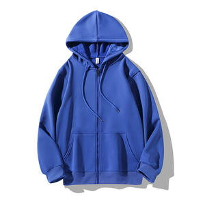 Sudaderas con Capucha Bordadas Personalizadas de Alta Calidad, Sudaderas Gruesas de Felpa de Algodón para Hombre, Sudaderas con Capucha con Cierre para Hombre - Product Image 3