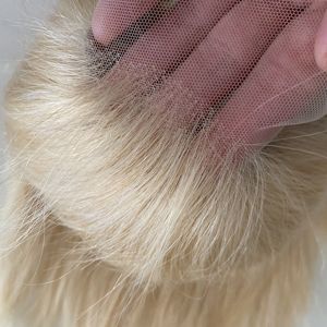 Parrucca Lace Front Colore <span class=keywords><strong>Biondo</strong></span> <span class=keywords><strong>Platino</strong></span>, Lussuosa Parrucca Colore 613, Lunghezza Capelli 10 Pollici - Product Image 3