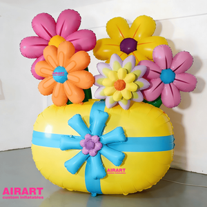 Caja de Regalo con Diseño de Globo de Flor para Decoración de Bodas y Eventos - Caja de Regalo de PVC con Globo de Flor, Pegamento para Caja de Flores con Globo - Product Image 2