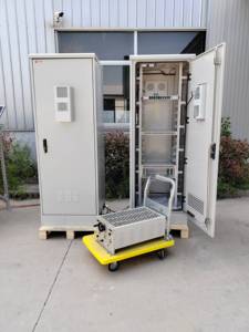 Gabinete para Baterías de Exterior de 19 Pulgadas, 32U 42U, IP65 IP55, Equipo de Telecomunicaciones de Acero Inoxidable con Aire Acondicionado - Product Image 3