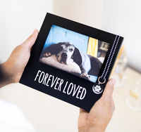 Cadre photo commémoratif pour animaux de compagnie en bois écologique, à poser sur table, cadeau de condoléances et souvenir pour animal de compagnie bien-aimé