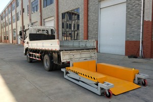 Plateforme de levage hydraulique mobile sans fosse fixe, universelle pour conteneurs et camions, efficace - Product Image 5