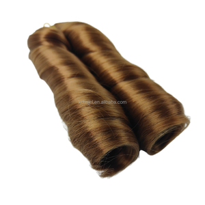 Extensions de <span class=keywords><strong>cheveux</strong></span> synthétiques bouclés 150g, style queue de cheval, ondulations lâches, boucles en spirale, tresses au crochet, boucles françaises, pour tressage - Product Image 3