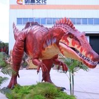 Dinosaure animatronique réaliste de 7 m pour parcs à thème intérieurs/extérieurs, centres commerciaux et décoration de parcs d'attractions