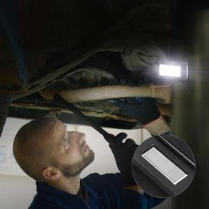 Portable COB <strong>LED</strong> Work Lighting <strong>Lamp</strong> 18+3LED Multi-Function Waterproof ABS Body Magnet for Car Repair Cold White Emission DC - Product Image 4