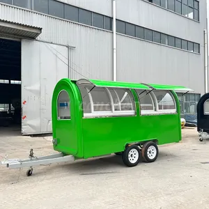 Camion de restauration mobile personnalisé de 4 m, kiosque de cuisine pour hamburgers et pizzas, remorque de camping - Product Image 5