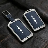 Étui de protection en alliage de zinc et cuir pour clé de voiture NFC, compatible avec BYD Leopard 5 8 3 7 2023-2024 2025 - Accessoires