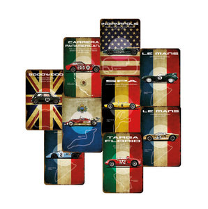 Placa Metálica Decorativa Moderna con Diseño de Pista de Carreras F1, Bañada en Oro, para Bar, Garaje, <span class=keywords><strong>Club</strong></span>, Cuarto de Hombre, Decoración de Pared para el Hogar - Product Image 1