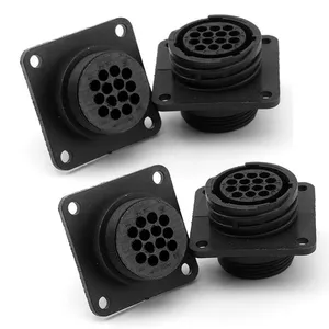 Black Circular Connectors Multiple Series and Sizes High-reliability Ingress Protection Mechanical Endurance Connectors