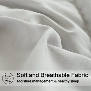 90x90 tất cả các mùa Duvet chèn Trắng Sợi nhỏ Comforter bảo vệ chống lại bụi ve và chất gây dị ứng - Product Image 5