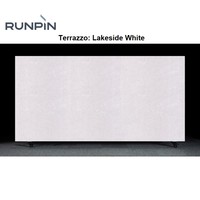 Dalle de pierre inorganique blanche Runpin Lakeside, classe A1, ignifuge, fabricant