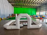 Jeux de plein air Voitures tamponneuses Arena Gonflable Blow up Piste de course pour enfants pour voiture tamponneuse avec pompe à air pour la location de fête