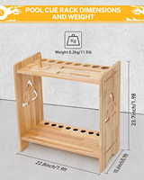 JUNJI vente en gros de queues de billard billard support de sol étagère de rangement vitrine support de bâton de billard en bois