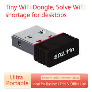 150Mbps Wireless <b>USB</b> WiFi Adapter External <b>Mini</b> Internet Network Card LAN Dongle with Wi-Fi Antenna for Laptop Stock Product - Product Image 1