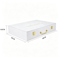 Boîte cadeau de luxe en carton écologique personnalisée avec logo, idéale pour le stockage de parfums, de vins et de tuiles de mahjong, avec finition UV sélective