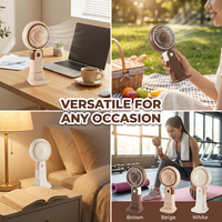 Mini ventilateur turbo haute vitesse rechargeable par USB, ventilateur portable électrique pratique, ventilateur pliable