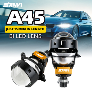 ไฟหน้าโปรเจคเตอร์ LED Sanvi A45 LHD 12V กำลังสูง ชุดไฟหน้าแบบ Bi-LED Retrofit - Product Image 1