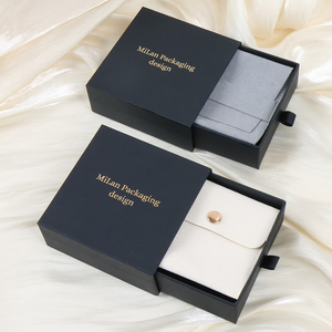 Scatola e Sacchetto Regalo Personalizzati in Cartone <span class=keywords><strong>per</strong></span> Gioielli con Logo Stampato, Ideali <span class=keywords><strong>per</strong></span> Anelli e <span class=keywords><strong>Collane</strong></span> - Product Image 2
