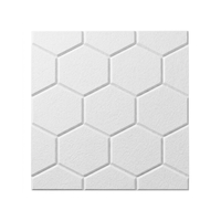 Panneau acoustique hexagonal en fibre de polyester 100% absorbant le son, panneaux acoustiques en feutre PET ignifuge