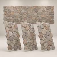 Panneaux muraux en polyuréthane à texture haute définition, imitation pierre PU de luxe, pour bar