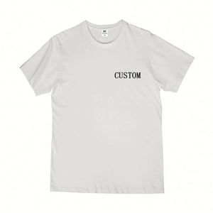 Design Promotional Online Shopping Imported Manufacture White Cotton Short Sleeve Branded Custom Dtg Printing T <b>Shirt</b> for Men - Product Image 1