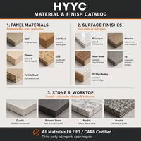 Armoire de cuisine modulaire en MDF pour salon moderne, avec 5 tiroirs et finition noire, vente en gros du fabricant