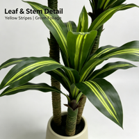 Pohon Dracaena Fragrans Buatan, Tanaman Jagung Berwarna-warni, Tanaman Kayu Brasil Palsu dalam Pot, Pohon Besi Dracaena Tiruan untuk Dekorasi Hotel