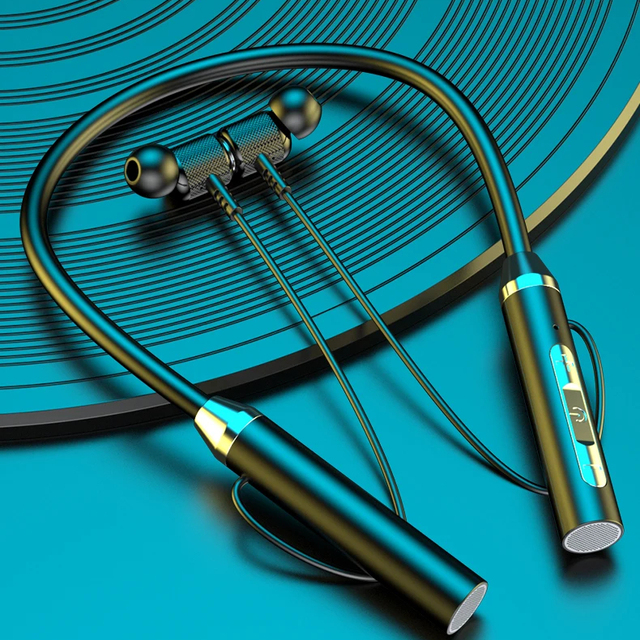 Hot Selling Magnetic Wireless Sport Earbuds Stereo Sound Neckband Earphone with LED Battery Indicator JL Chipset Headphone Mic