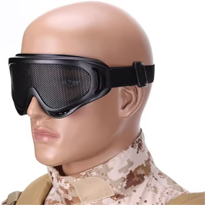 戦術的なゴーグル射撃CSスポーツグラスハンティングスチールメッシュ耐衝撃安全保護ゴーグル - Product Image 2