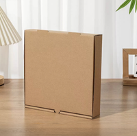 Boîte à pizza en carton ondulé jetable personnalisée, matériaux recyclés, boîte à pizza biodégradable pour emporter