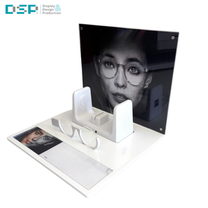 DSP Vietnam Factory Advanced T-shaped three-layer acrylic sunglasses display stand is used for eyewear display in boutiques - Product Image 3