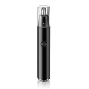 High quality premium mens electronic hair and nose trimmer private label automatic black nose hair trimmer