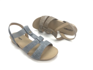 Sandali da donna cinturino posteriore elastico sandali Comfort piatti da indossare ogni giorno spiaggia all'aperto pantofole piatte antiscivolo tinta unita con suola spessa - Product Image 2