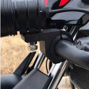 Support de montage pour moto, 4 pièces, 0.75, 1, 1.25 pouces, pour barre horizontale, feux de conduite et feux auxiliaires, pour miroirs de moto - Product Image 6
