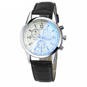 <strong>Geneva</strong> <strong>Watches</strong> Men Casual Business Wristwatches Retro Fashion Men's Leather Strap Outdoor Sports Quartz <strong>Watch</strong> 4 Colors Clock - Product Image 3