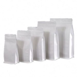 Resealable Square Paper Pouches <b>Bag</b> 25X35cm Kraft Flat Bottom <b>Bags</b> With Zip Lock Promotional Pack - Product Image 3