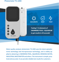 Photomètre d'eau 7-en-1 testeur de compteur d'eau multi-paramètres pour piscine, jacuzzi spa,aquariums