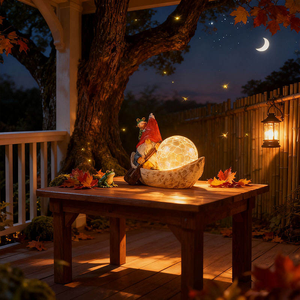 Vẽ tay chèo thuyền Gnome nhựa thủ công đồ trang trí sân vườn ếch & kính toàn cầu chi tiết nghệ thuật ngoài trời Vườn trang trí bức tượng nhỏ - Product Image 3