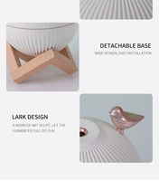 Portable USB 330ml humidificateurs à brume fraîche lumière colorée Mini 3d lampe de lune ultrasons maison chambre humidificateur d'air humidificateur d'alouette
