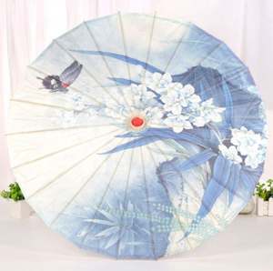 Sombrillas Decorativas Japonesas y Chinas para Techo, Accesorios de Danza, Sombrillas Hechas a Mano de Tela, 84 cm de Diámetro, Bambú, Algodón y Papel - Product Image 5
