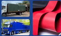 Bâche tissée laminée PVC enduite Sijiatex, isolante thermiquement, robuste, imperméable, résistante aux UV, pour couverture de camion et de chargement